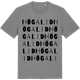 Mid Heather Gray t-shirt med Högalid ordlek t-shirt