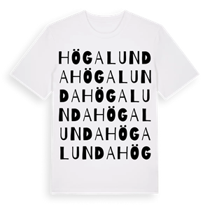 Högalunda ordlek t-shirt – ekologisk bomull t-shirt från Pinshirt