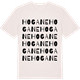 Vintage White t-shirt med Hogane ordlek t-shirt