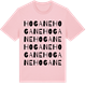 Pink Cotton t-shirt med Hogane ordlek t-shirt
