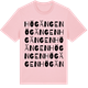 Pink Cotton t-shirt med Högängen ordlek t-shirt