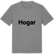 Mid Heather Gray t-shirt med Hogar fetstil t-shirt