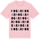 Pink Cotton t-shirt med Hogar ordlek t-shirt