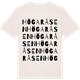 Vintage White t-shirt med Högaråsen ordlek t-shirt