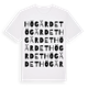 White t-shirt med Högärdet ordlek t-shirt