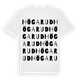 White t-shirt med Högarud ordlek t-shirt