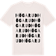 Vintage White t-shirt med Högarud ordlek t-shirt