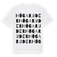 Högaruder ordlek t-shirt