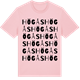 Pink Cotton t-shirt med Högås ordlek t-shirt