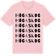 Pink Cotton t-shirt med Högaskog ordlek t-shirt