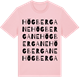 Pink Cotton t-shirt med Högbergane ordlek t-shirt