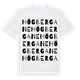 White t-shirt med Högbergane ordlek t-shirt