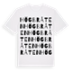 White t-shirt med Högbråten ordlek t-shirt