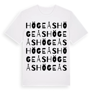 Högeås ordlek t-shirt – ekologisk bomull t-shirt från Pinshirt