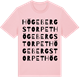 Pink Cotton t-shirt med Högebergstorpet ordlek t-shirt