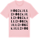Pink Cotton t-shirt med Högekulle ordlek t-shirt