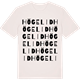 Vintage White t-shirt med Högelid ordlek t-shirt