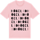 Pink Cotton t-shirt med Högelid ordlek t-shirt