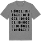 Mid Heather Gray t-shirt med Högelid ordlek t-shirt