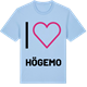 Blue Soul t-shirt med Jag älskar Högemo t-shirt stort tryck