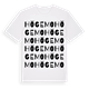 White t-shirt med Högemo ordlek t-shirt