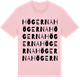 Pink Cotton t-shirt med Högerna ordlek t-shirt