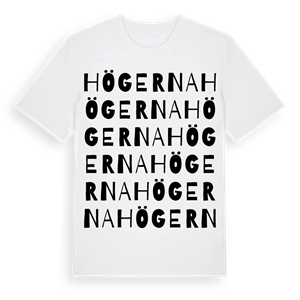 Högerna ordlek t-shirt – ekologisk bomull t-shirt från Pinshirt