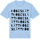 Blue Soul t-shirt med Högeslätt ordlek t-shirt
