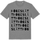 Mid Heather Gray t-shirt med Högeslätt ordlek t-shirt