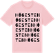 Pink Cotton t-shirt med Högesten ordlek t-shirt