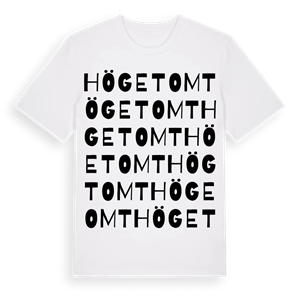 Högetomt ordlek t-shirt – ekologisk bomull t-shirt från Pinshirt