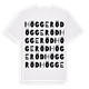White t-shirt med Höggeröd ordlek t-shirt