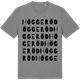 Mid Heather Gray t-shirt med Höggeröd ordlek t-shirt