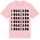 Pink Cotton t-shirt med Höggeröd ordlek t-shirt