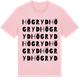 Pink Cotton t-shirt med Högryd ordlek t-shirt