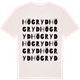 Vintage White t-shirt med Högryd ordlek t-shirt