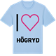 Blue Soul t-shirt med Jag älskar Högryd t-shirt stort tryck