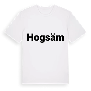 Hogsäm fetstil t-shirt – ekologisk bomull t-shirt från Pinshirt