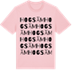 Pink Cotton t-shirt med Hogsäm ordlek t-shirt