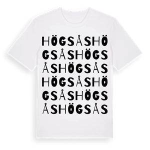 Högsås ordlek t-shirt – ekologisk bomull t-shirt från Pinshirt