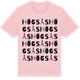Pink Cotton t-shirt med Högsås ordlek t-shirt