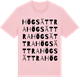 Pink Cotton t-shirt med Högsättra ordlek t-shirt