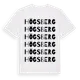 White t-shirt med Högsberg ordlek t-shirt