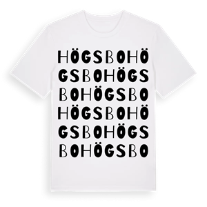 Högsbo ordlek t-shirt – ekologisk bomull t-shirt från Pinshirt
