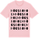 Pink Cotton t-shirt med Högsboholm ordlek t-shirt