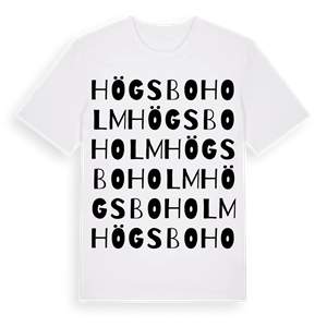 Högsboholm ordlek t-shirt – ekologisk bomull t-shirt från Pinshirt