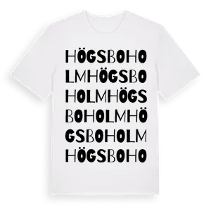 Högsboholm ordlek t-shirt – ekologisk bomull t-shirt från Pinshirt