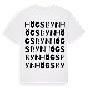 Högsbyn ordlek t-shirt – ekologisk bomull t-shirt från Pinshirt