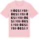 Pink Cotton t-shirt med Högsbyn ordlek t-shirt
