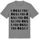 Mid Heather Gray t-shirt med Högsbyn ordlek t-shirt